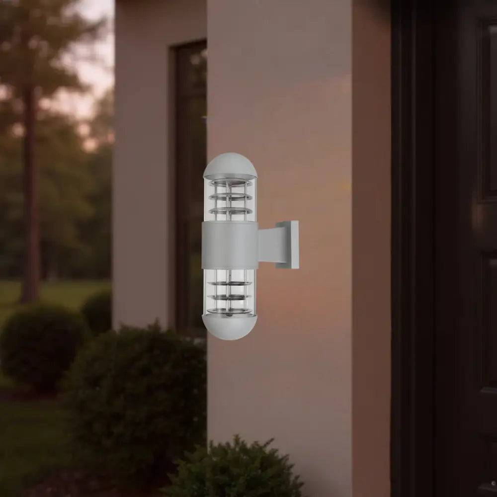 WHL&E 5007 Grey Up/Down Facing Outdoor Wall Lamp - Whitehouse Lighting And Electrical