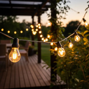 WHL&E LS510S 10 LED IP65 Solar 5m Warm White String Light