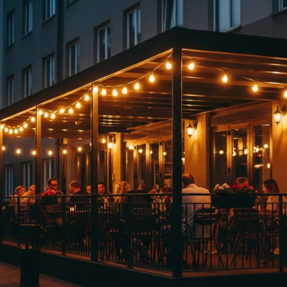 WHL&E LS510S 5M 10Light Solar Outdoor String Lights - Whitehouse Lighting And Electrical