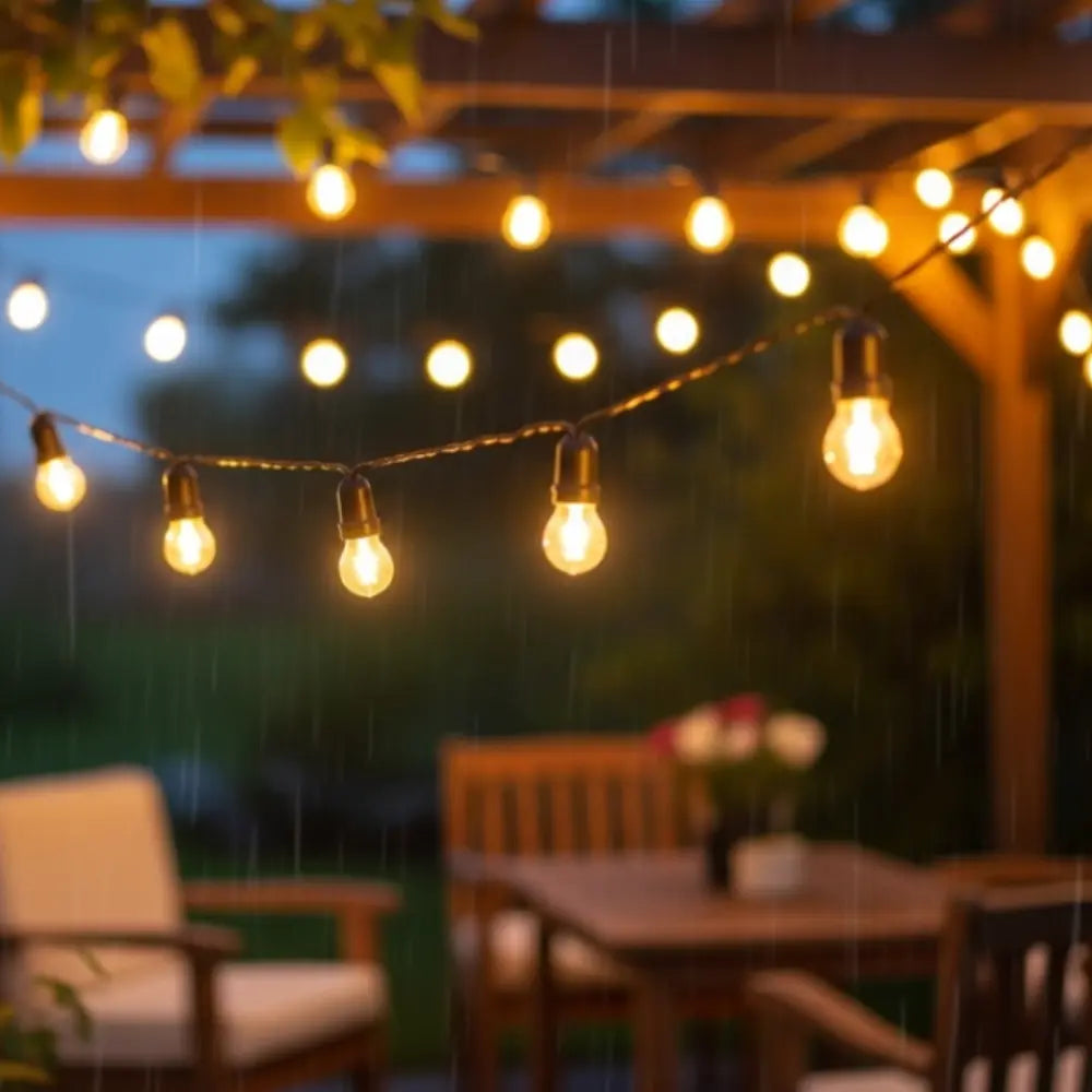 WHL&E LS510S 5M 10Light Solar Outdoor String Lights - Whitehouse Lighting And Electrical