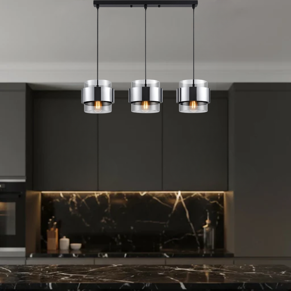 Whitehouse Lighting And Electrical WHL&E D5-01 Silver Dining Lamp  Whitehouse Lighting And Electrical