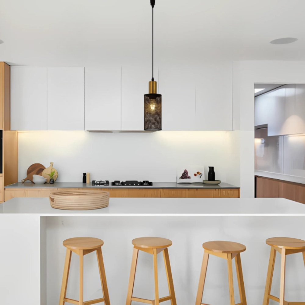 Whitehouse Lighting And Electrical Brightstar PEN874/3 Black And Gold Dining Lamp  Brightstar