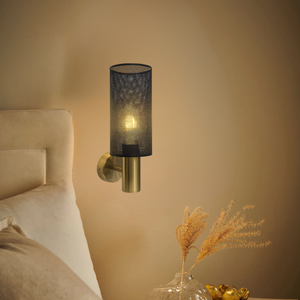 Brightstar WB415/1 Metal Black And Gold Wall Light