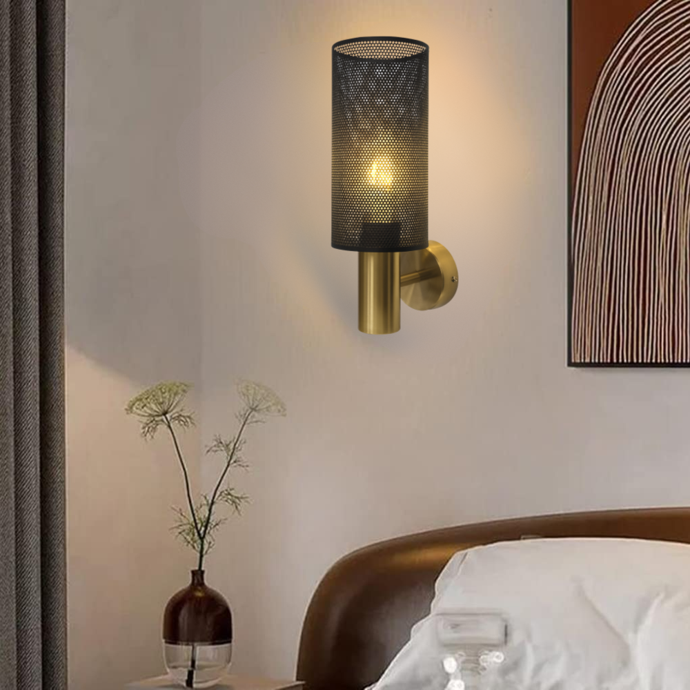 Whitehouse Lighting And Electrical Brightstar WB415/1 Black And Gold Wall Lamp  Brightstar