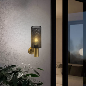Brightstar WB415/1 Metal Black And Gold Wall Light