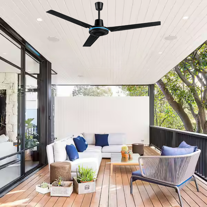 O-Lite 65W Black Ceiling Fan - Whitehouse Lighting And Electrical