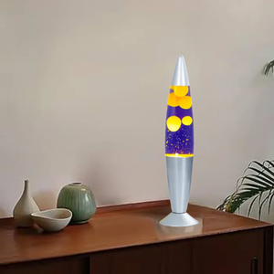 Brightstar TL108 Table Yellow And Purple Lava Lamp With 20W Spare Bulb Combo