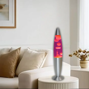 Brightstar TL108 Table White And Pink Lava Lamp With 20W Spare Bulb Combo