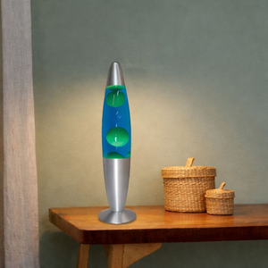 Brightstar TL108 Table Yellow And Blue Lava Lamp With 20W Spare Bulb Combo