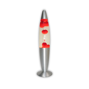 Brightstar TL108 Table Red And Clear Lava Lamp With 20W Spare Bulb Combo