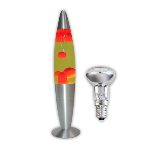 Brightstar TL108 Red And Yellow Table/Lava Lamp With Spare 20W Lava Lamp Bulb - Whitehouse Lighting And Electrical