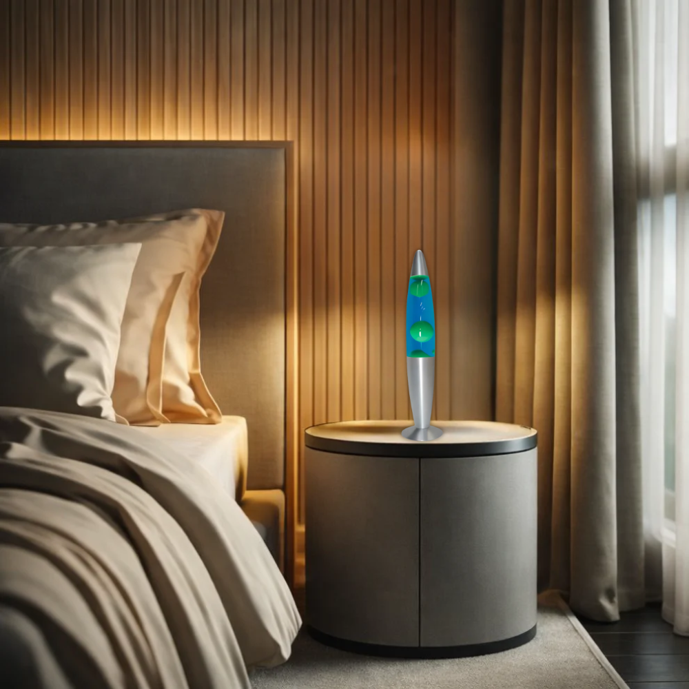 Brightstar TL108 Yellow And Blue Table/Lava Lamp - Whitehouse Lighting And Electrical