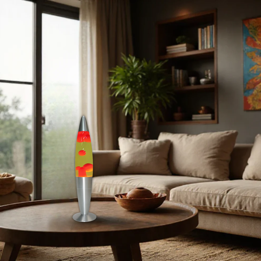 Brightstar TL108 Red And Yellow Table/Lava Lamp - Whitehouse Lighting And Electrical