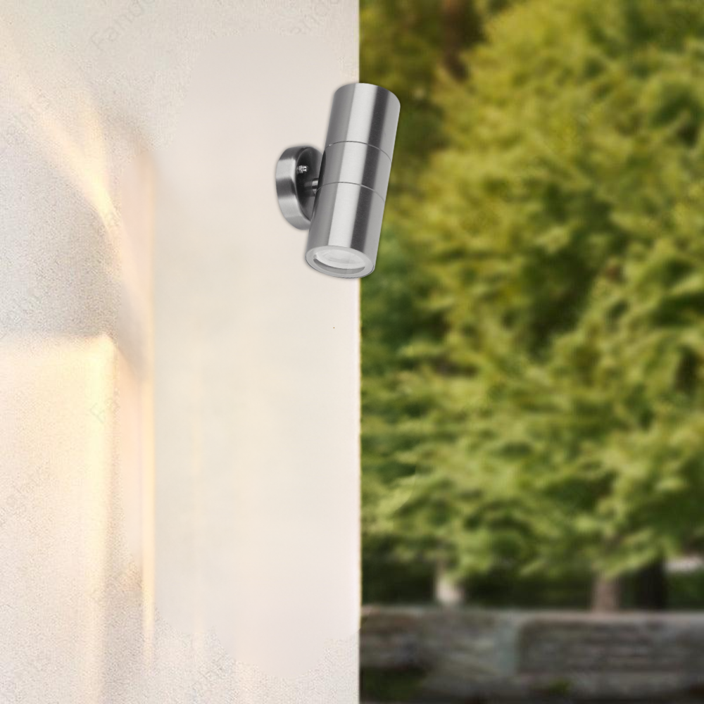 Starlit Stainless Steel Up/Down Facing Wall Lamp - Whitehouse Lighting And Electrical