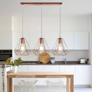 WHL&E 7921/3 Rose Gold Pendant Light