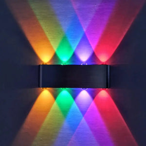 WHL&E 2405 8W RGB Black Wall Light
