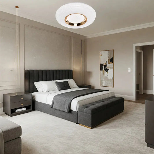 WHL&E C4-43 84W White With Gold Ceiling Light - Whitehouse Lighting And Electrical