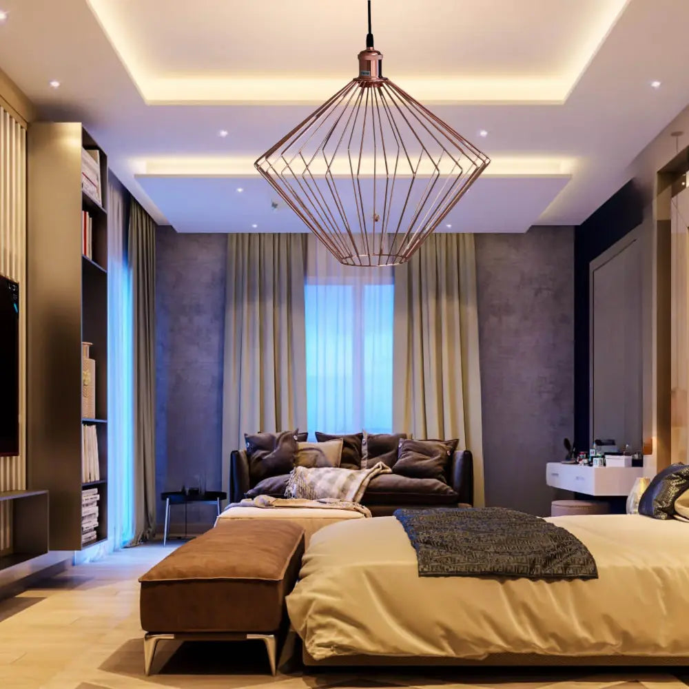 Whitehouse Lighting And Electrical Rose Gold Dining Lamp  Whitehouse Lighting And Electrical