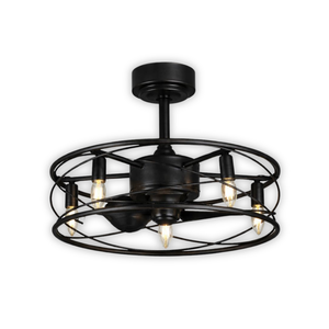 WHL&E BQ-FL659 E14 Black Ceiling Fan Light