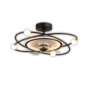 WHL&E BQ-FL656 White And Yellow Ceiling Fan Light