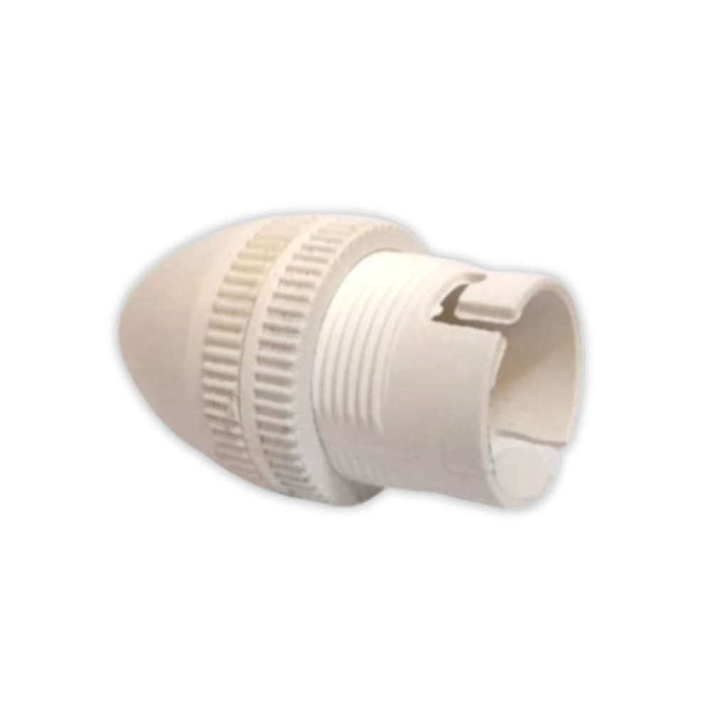 Whitehouse Lighting And Electrical WHL&E White B22 Globe Holder  Whitehouse Lighting And Electrical