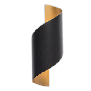 Brightstar L565 Outdoor Black And Gold Wall Light