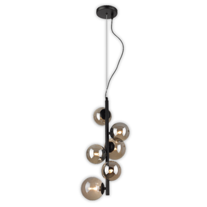 Brightstar PEN470/6 Matt Black Pendant Light