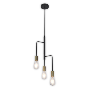 Brightstar PEN563/3 Black Pendant Light