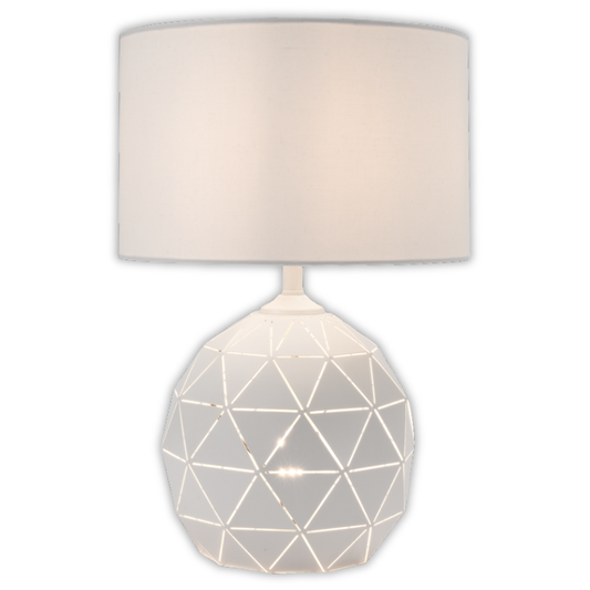 Whitehouse Lighting And Electrical Brightstar TL100 White Table Lamp  Brightstar