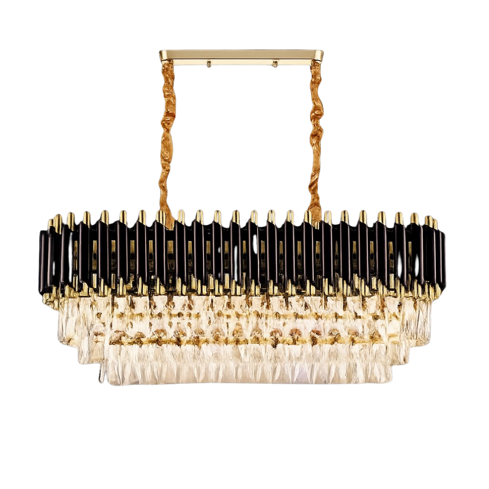 Whitehouse Lighting And Electrical CNGR 07677 10X E14 Gold & Black Chandelier  CNGR