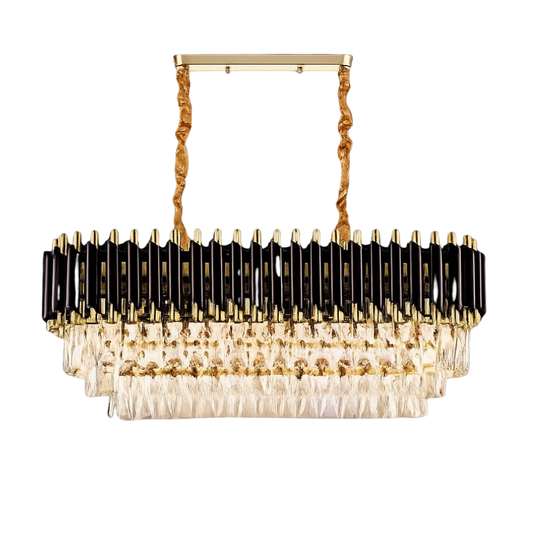 Whitehouse Lighting And Electrical CNGR 07677 10X E14 Gold & Black Chandelier  CNGR