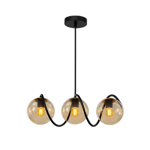 WHL&E 07866 E27 Glass Pendant Light
