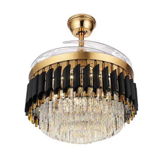 Whitehouse Lighting And Electrical CNGR 18005 Luxury Black & Gold Fan Light  CNGR