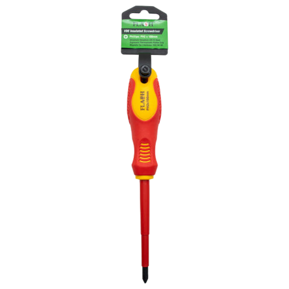 Whitehouse Lighting And Electrical Flash VDE Insulated Phillips Screwdriver PH2 × 100MM  Flash™