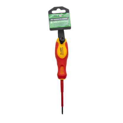 Whitehouse Lighting And Electrical Flash VDE Insulated Flat Slotted Screwdriver 0.5 × 3.0 × 75MM  Flash™