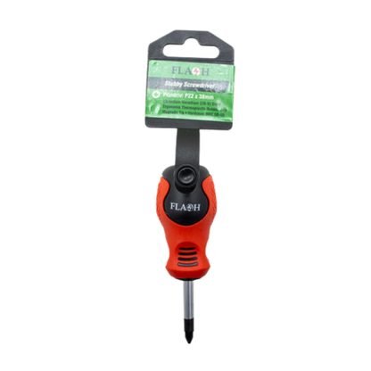 Whitehouse Lighting And Electrical Flash Pozidriv Screwdriver PZ2 x 38MM (Stubby)  Flash™
