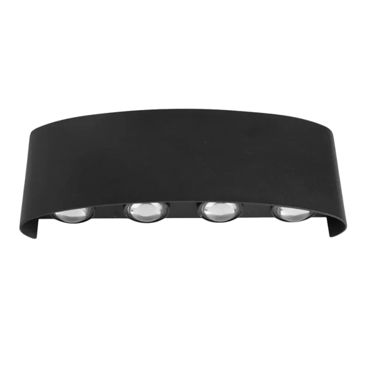 WHL&E 2405 8W Black Warm White Wall Light product image on white background
