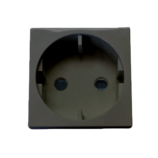 Onesto Matrix Single Schuko Module Black Socket product image on white background