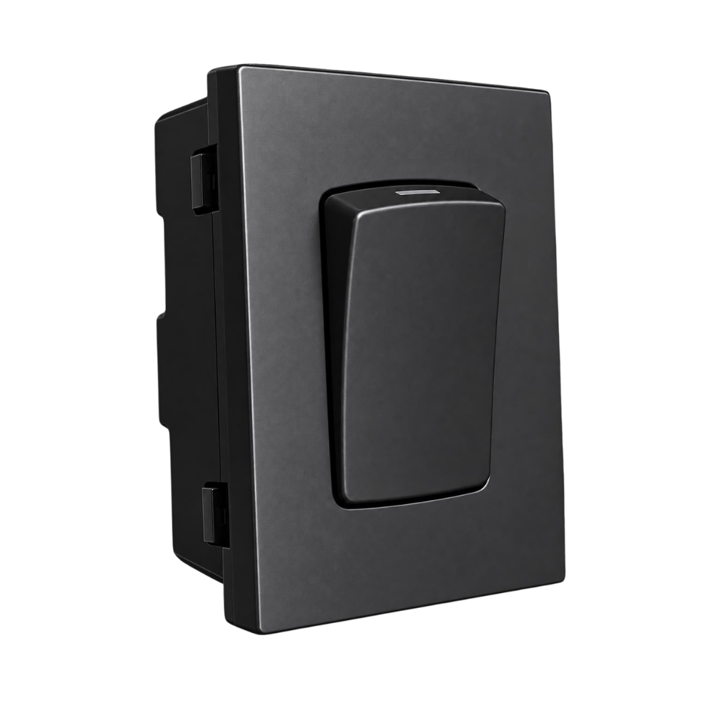 Onesto Matrix 60A 2 Pole Module Black Isolator Switch product image on white background