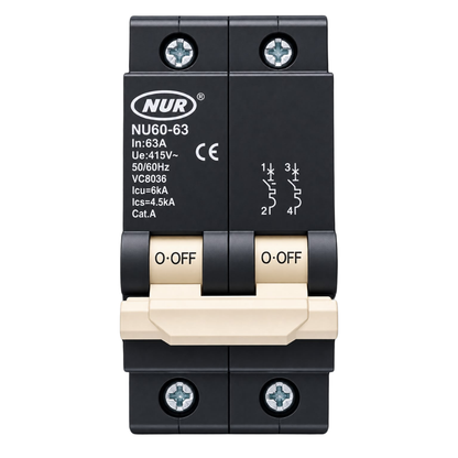 Whitehouse Lighting And Electrical NUR 63A 2 Pole 6kA Samite Circuit Breaker  NUR