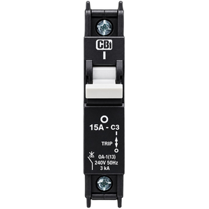 CBI 15A 1 Pole 3kA Samite Circuit Breaker