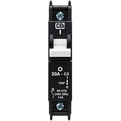 Whitehouse Lighting And Electrical CBI 20A 1 Pole 3kA Samite Circuit Breaker  CBI