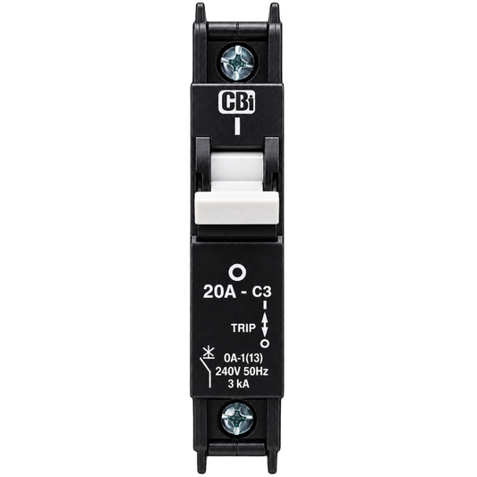 Whitehouse Lighting And Electrical CBI 20A 1 Pole 3kA Samite Circuit Breaker  CBI