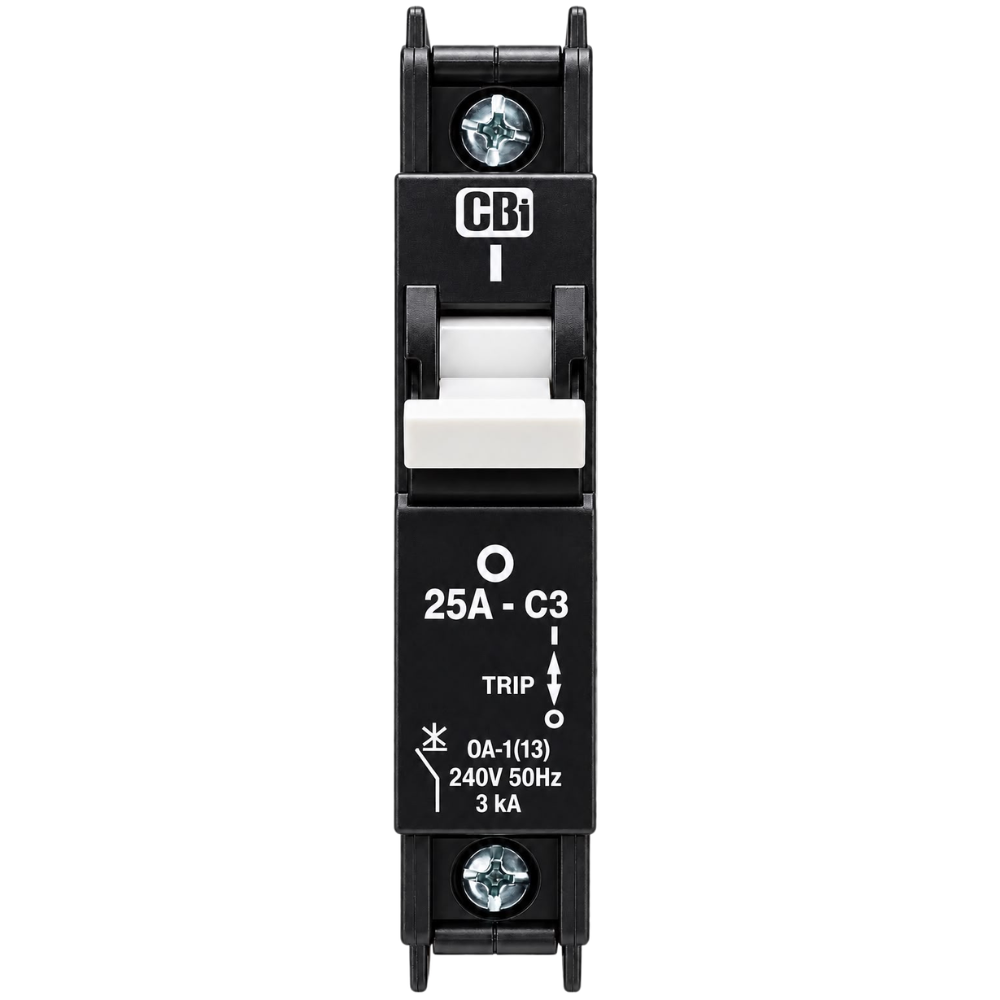 Whitehouse Lighting And Electrical CBI 25A 1 Pole 3kA Samite Circuit Breaker  CBI