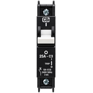 CBI 25A 1 Pole 3kA Samite Circuit Breaker