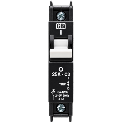 Whitehouse Lighting And Electrical CBI 25A 1 Pole 3kA Samite Circuit Breaker  CBI