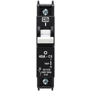 CBI 40A 1 Pole 3kA Samite Circuit Breaker