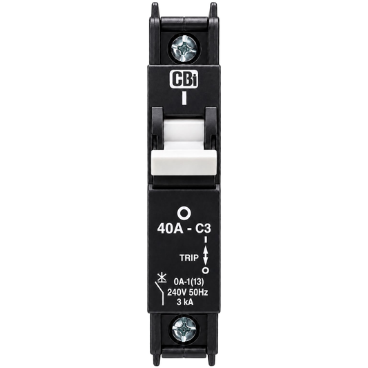 Whitehouse Lighting And Electrical CBI 40A 1 Pole 3kA Samite Circuit Breaker  CBI