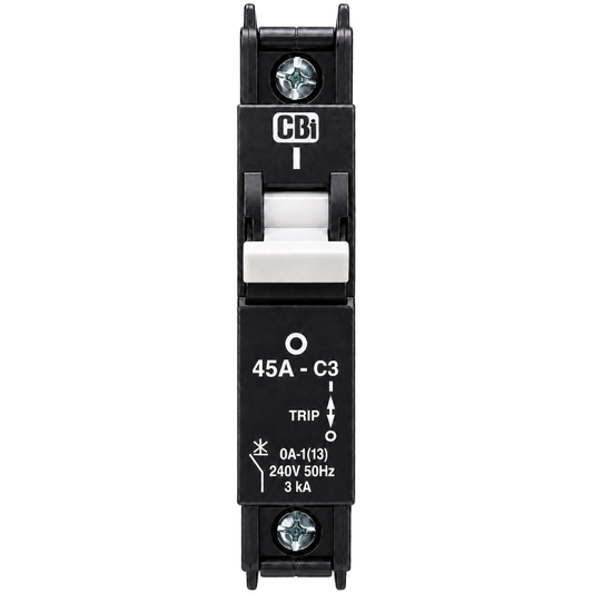 Whitehouse Lighting And Electrical CBI 45A 1 Pole 3kA Samite Circuit Breaker  CBI