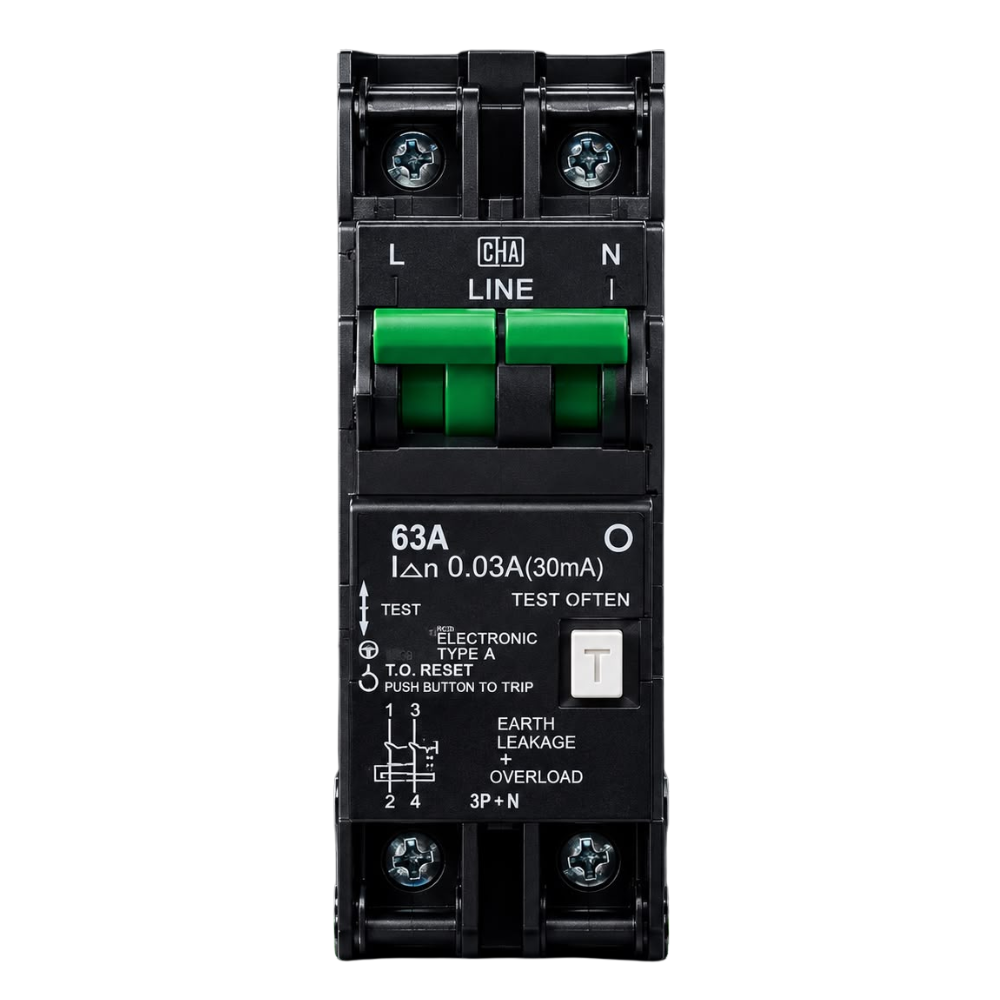 Whitehouse Lighting And Electrical Lear 63A 2 Pole Samite Earth Leakage With Overload  Lear